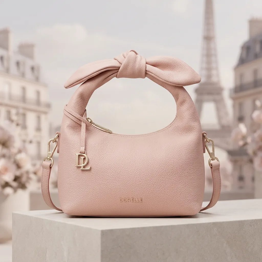 Blush Nœud mini bag with bow handle